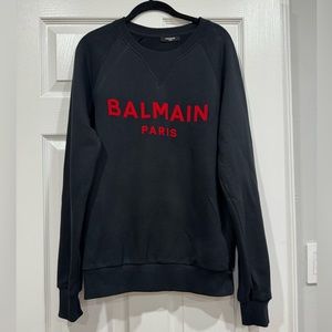 Men's Balmain Raglan Logo Sweatshirt